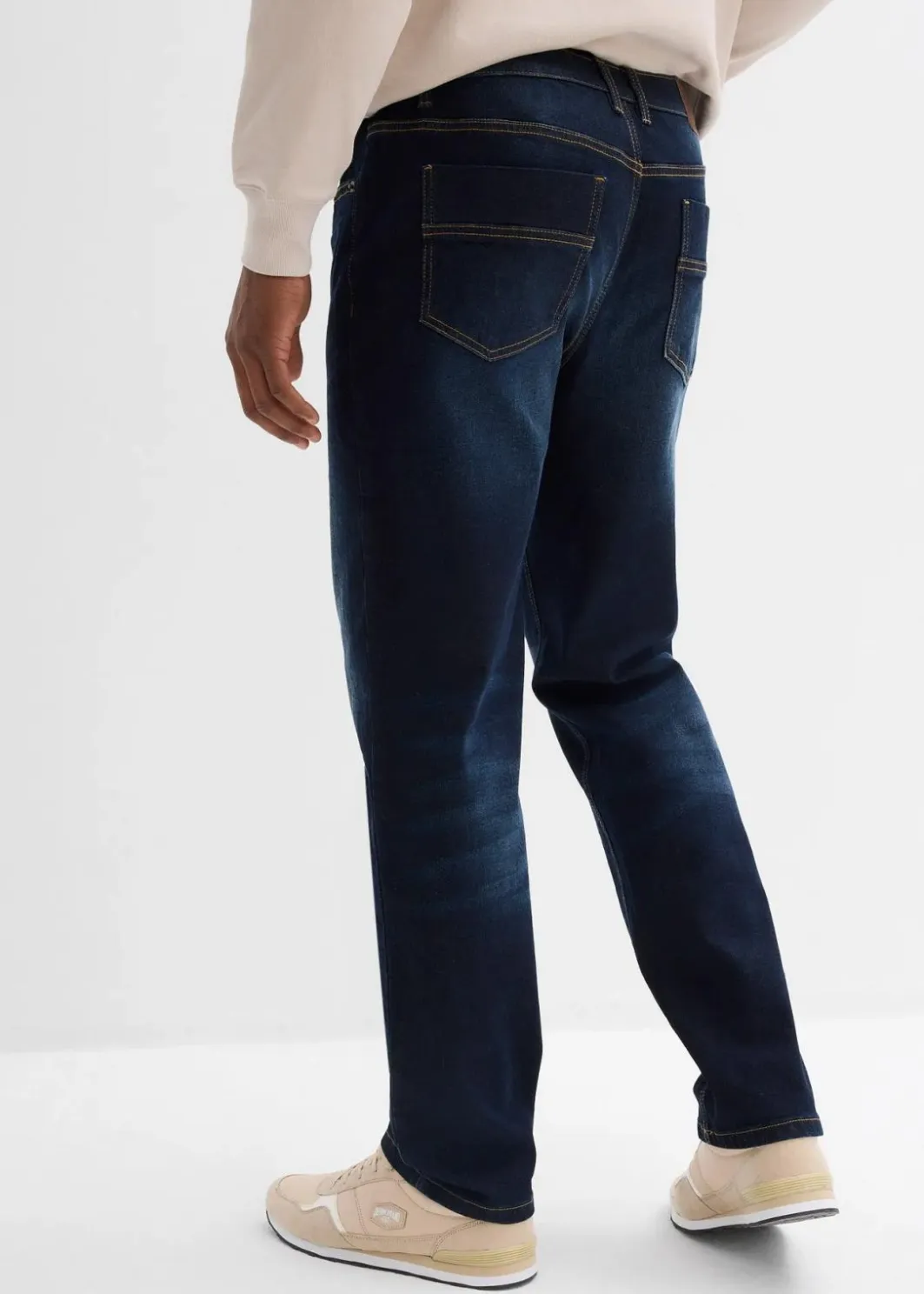Discount Classic Fit Stretch-Jeans, Straight Herren Jeans|Große Größen
