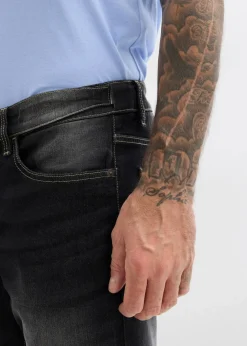 Discount Classic Fit Stretch-Jeans mit Bequembund, Bootcut Herren Jeans