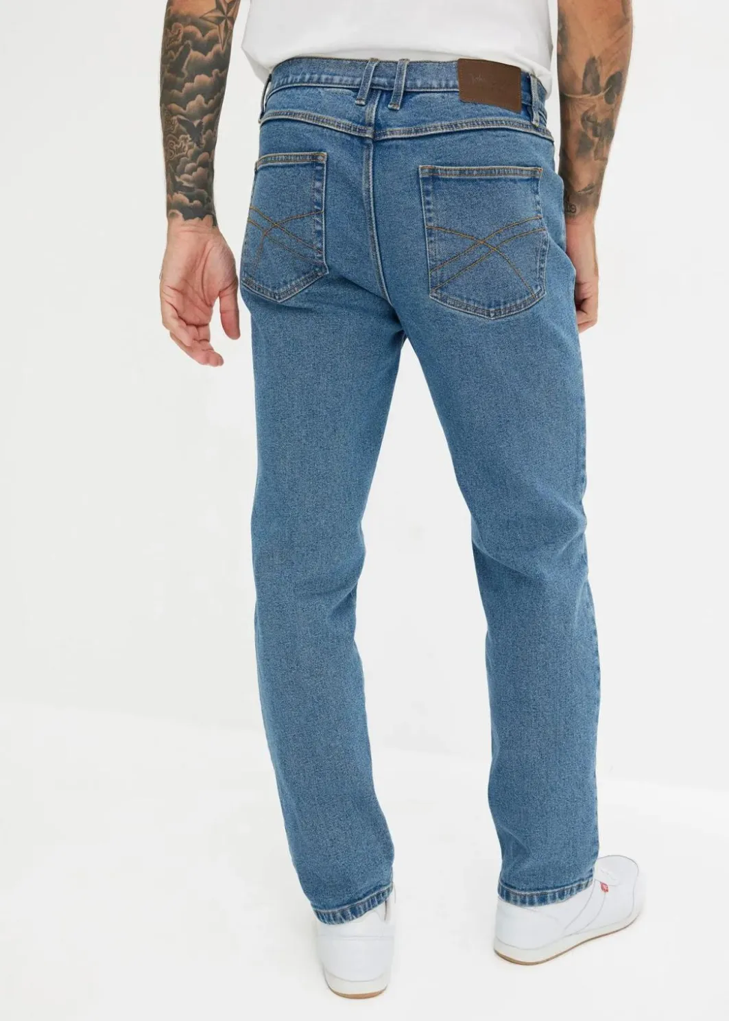 Herren bonprix Jeans|Basics|Classic Fit Stretch-Jeans, Straight