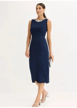 New Cocktailkleid mit Strassapplikation Damen Bekleidung·Pullover & Strickjacken|Festliche Mode