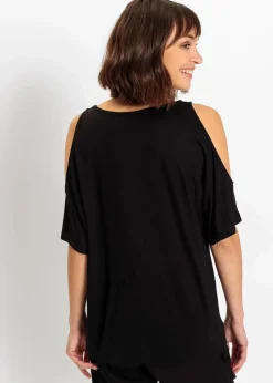 Clearance Cold-Shoulder-Shirt aus Viskose Damen Shirts & Tops|Nachhaltigere Materialien
