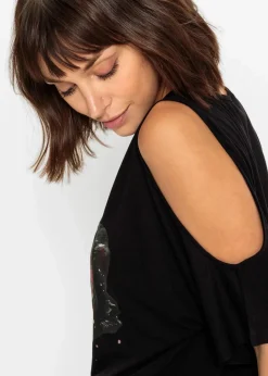 Clearance Cold-Shoulder-Shirt aus Viskose Damen Shirts & Tops|Nachhaltigere Materialien