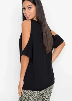 Hot Cold-Shoulder-Shirt aus Viskose Damen Shirts & Tops|Nachhaltigere Materialien