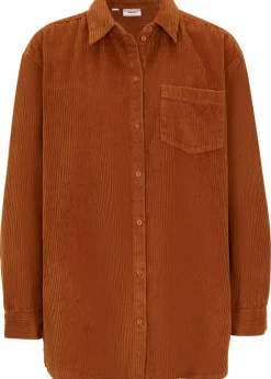 Damen bonprix Blusen & Tuniken|Bekleidung·Jacken & Mäntel|Cordhemd aus reiner Baumwolle
