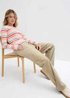 Hot Cordhose aus Baumwoll-Mix Damen Hosen|Bekleidung·Kleider