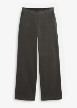 Damen bonprix Bekleidung·Kleider|Nachhaltigere Materialien|Cordhose aus Bio-Baumwolle mit Stretch