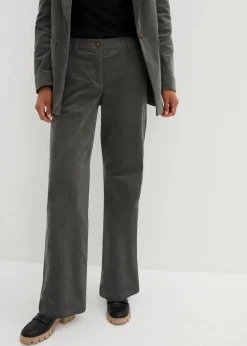 Damen bonprix Bekleidung·Kleider|Nachhaltigere Materialien|Cordhose aus Bio-Baumwolle mit Stretch