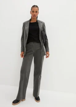 Damen bonprix Bekleidung·Kleider|Nachhaltigere Materialien|Cordhose aus Bio-Baumwolle mit Stretch