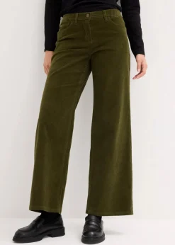Damen bonprix Hosen|Bekleidung·Kleider|Cordhose im Marlene-Stil