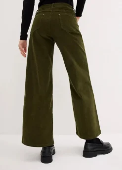 Damen bonprix Hosen|Bekleidung·Kleider|Cordhose im Marlene-Stil