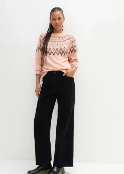 Damen bonprix Hosen|Bekleidung·Kleider|Cordhose im Marlene-Stil