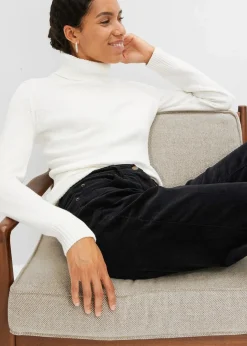 Damen bonprix Hosen|Bekleidung·Kleider|Cordhose im Marlene-Stil