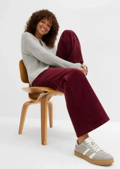Discount Cordhose im Marlene-Stil Damen Hosen|Bekleidung·Kleider