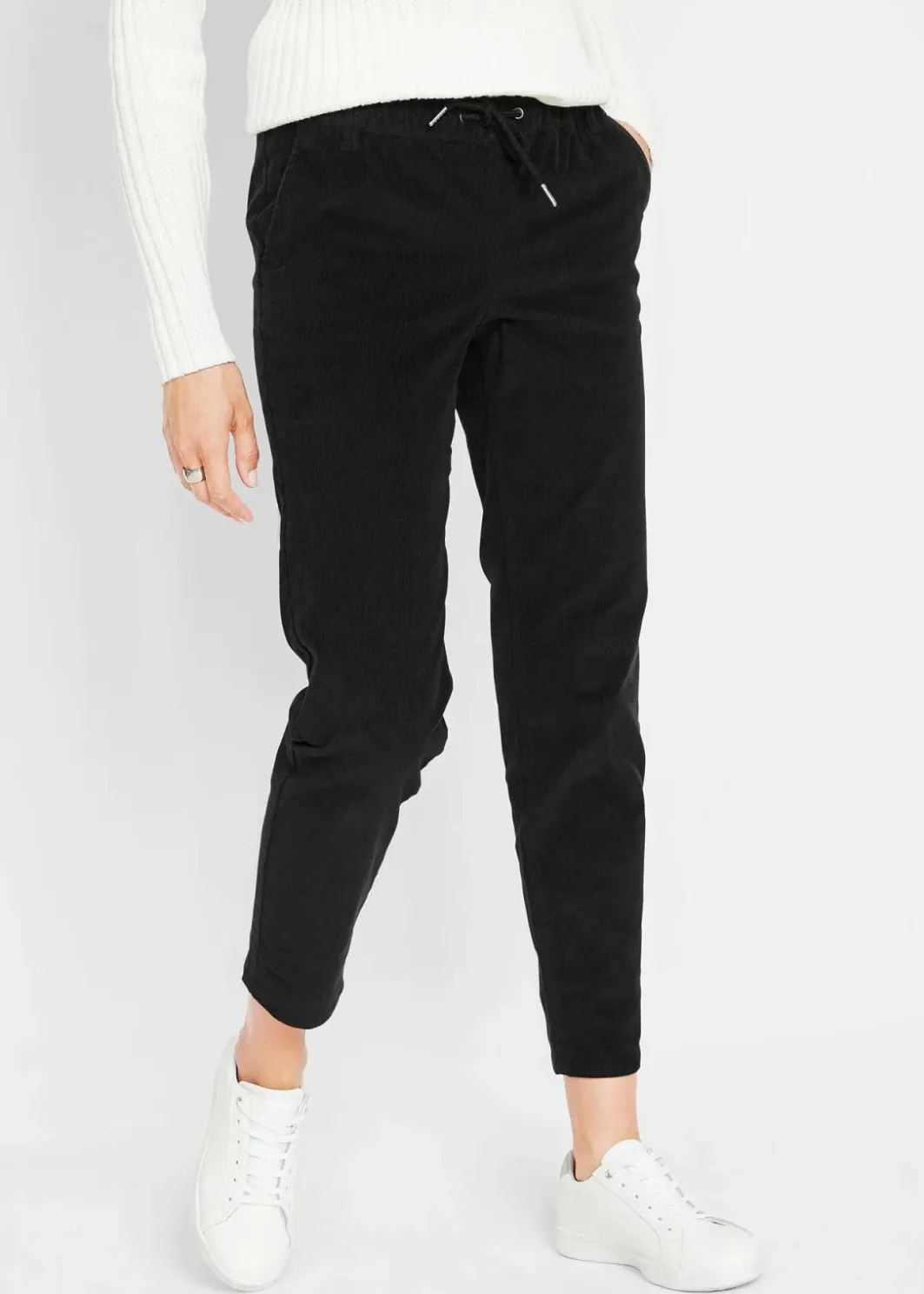 Damen bonprix Hosen|Bekleidung·Kleider|Cordhose mit Bequembund