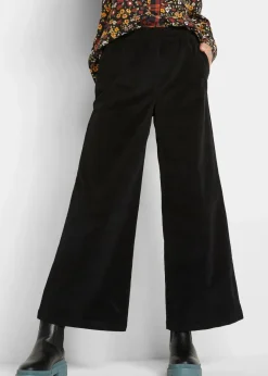 Damen bonprix Hosen|Bekleidung·Kleider|Cordhose mit Bequembund, High Waist