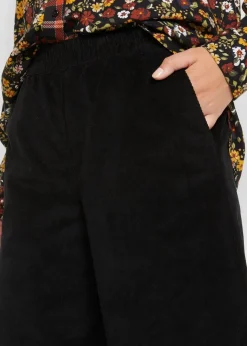 Damen bonprix Hosen|Bekleidung·Kleider|Cordhose mit Bequembund, High Waist