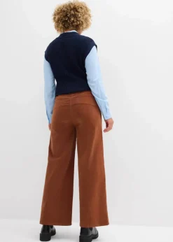 New Cordhose mit Bequembund, High Waist Damen Hosen|Bekleidung·Kleider