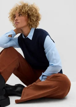 New Cordhose mit Bequembund, High Waist Damen Hosen|Bekleidung·Kleider