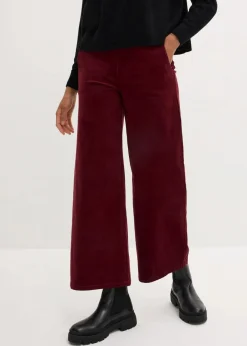 Damen bonprix Hosen|Bekleidung·Kleider|Cordhose mit Bequembund, High Waist