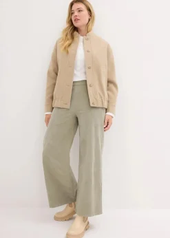 Damen bonprix Bekleidung·Kleider|Hosen|Cordhose mit Bequembund, High Waist