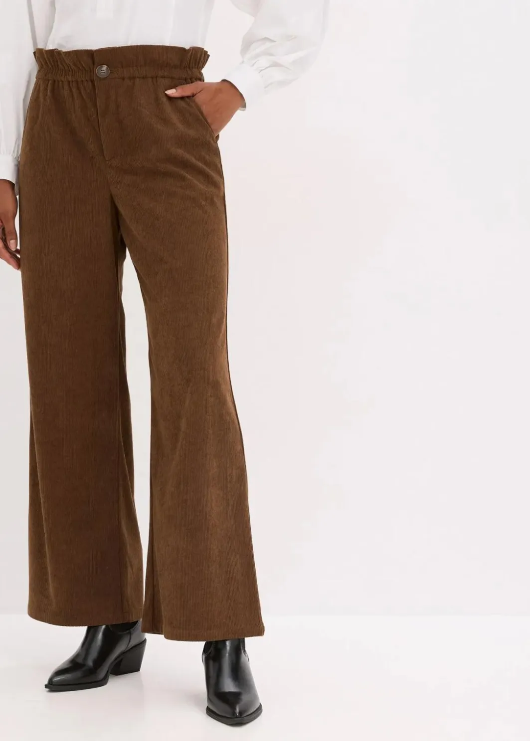 Hot Cordhose mit weitem Bein Damen Hosen