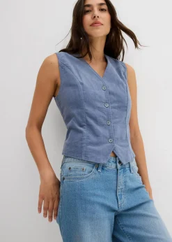 Cord-Weste Damen Jacken & Mäntel|Nachhaltigere Materialien