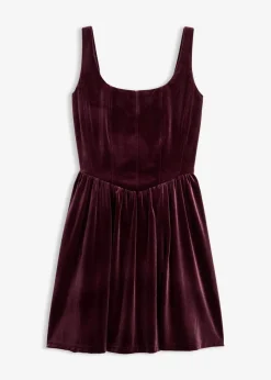 Corsagenkleid aus softem Samt Damen Kleider