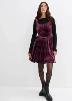 Corsagenkleid aus softem Samt Damen Kleider