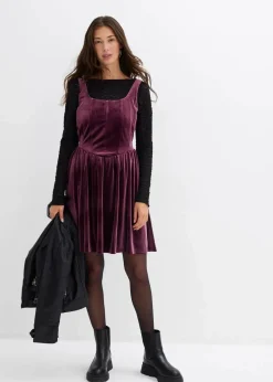 Corsagenkleid aus softem Samt Damen Kleider