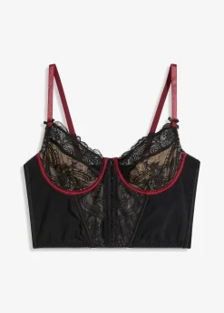Damen bonprix Große Cups D-H|Dessous|Corsagen-Top mit Bügel