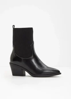 Damen bonprix Stiefeletten|Schuhe & Accessoires In Spezialgrößen·Elastischer Schaft|Cowboy-Boots
