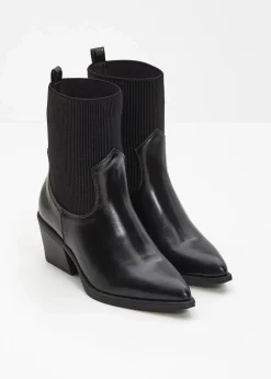 Damen bonprix Stiefeletten|Schuhe & Accessoires In Spezialgrößen·Elastischer Schaft|Cowboy-Boots