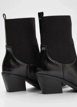 Damen bonprix Stiefeletten|Schuhe & Accessoires In Spezialgrößen·Elastischer Schaft|Cowboy-Boots