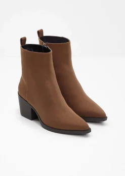 Damen bonprix Stiefeletten|Cowboy-Boots mit Blockabsatz
