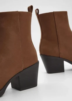 Damen bonprix Stiefeletten|Cowboy-Boots mit Blockabsatz