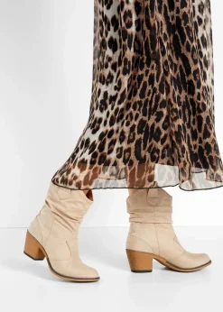 Cowboy-Boots mit Raffung Damen Schuhe & Accessoires In Spezialgrößen·Schuhe In Übergröße|Stiefeletten