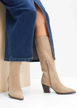 Clearance Cowboy-Stiefel mit Stickerei Damen Stiefel
