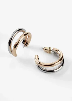 Damen bonprix Schmuck|Schuhe & Accessoires In Spezialgrößen·Schmuck|Creolen aus Messing