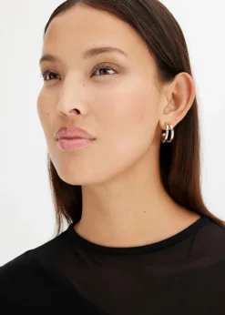 Damen bonprix Schmuck|Schuhe & Accessoires In Spezialgrößen·Schmuck|Creolen aus Messing
