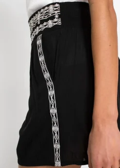Damen bonprix Shorts|Hosen|Crincle-Shorts aus fließender Viskose