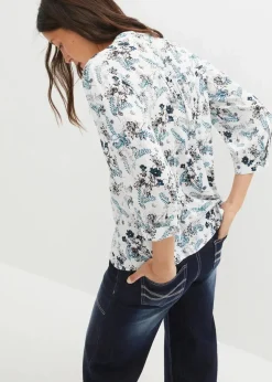 Damen bonprix Bekleidung·Jacken & Mäntel|Blusen & Tuniken|Crinkle-Bluse aus fließender Viskose