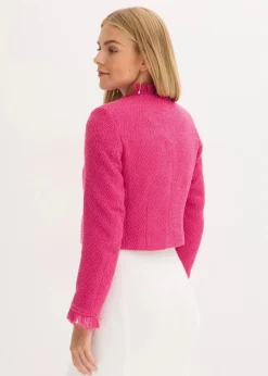 Damen bonprix Bekleidung·Basics|Blazer|Cropped Bouclé-Blazer