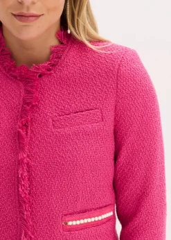 Damen bonprix Bekleidung·Basics|Blazer|Cropped Bouclé-Blazer