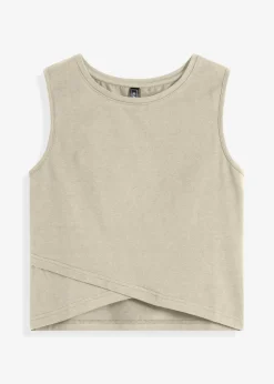 Damen bonprix Shirts & Tops|Nachhaltigere Materialien|Cropped Top aus weichem Baumwoll-Mix