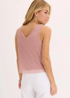 Damen bonprix Shirts & Tops|Cropped Top mit tiefem Ausschnitt