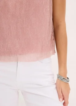 Damen bonprix Shirts & Tops|Cropped Top mit tiefem Ausschnitt