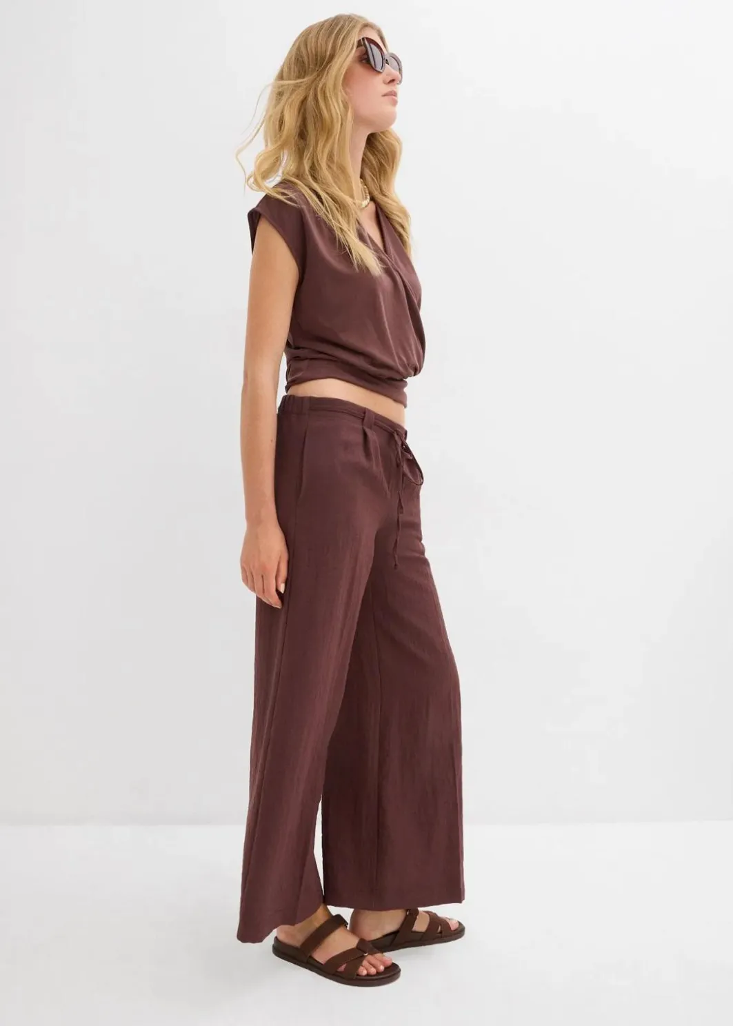 Best Culotte aus fließendem Viskose-Mix Damen Bekleidung·Kleider|Hosen