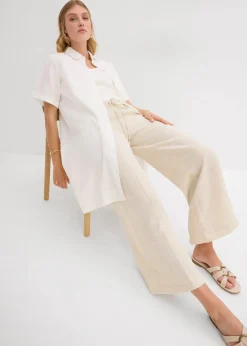 Outlet Culotte aus fließendem Viskose-Mix Damen Hosen|Bekleidung·Kleider