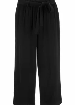 Online Culotte aus fließender Viskose Damen Bekleidung·Kleider|Hosen