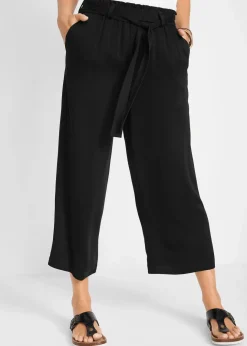 Online Culotte aus fließender Viskose Damen Bekleidung·Kleider|Hosen